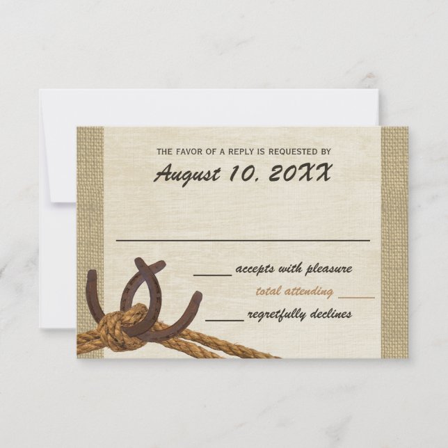 Western Rope and Horse Shoes Response (Front)