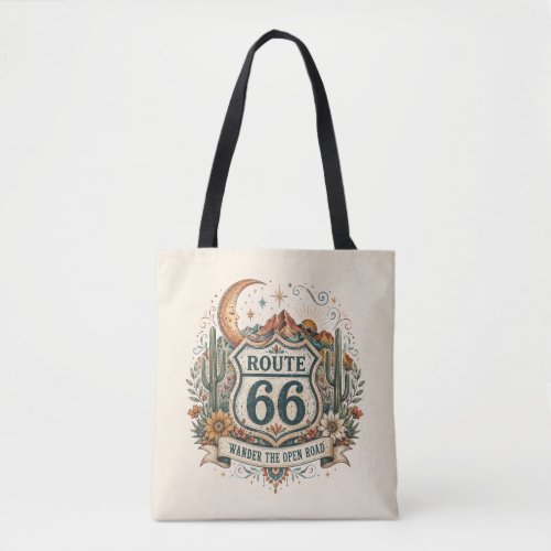 Western Route 66 Saguaro Sunset Carryall Tote Bag