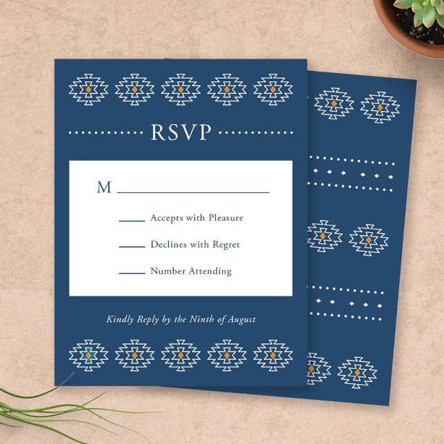 Western RSVP Enclosure Card, Rio Rancho Suite (Rio Rancho Western RSVP Enclosure Card by Fiesta Valley Print)