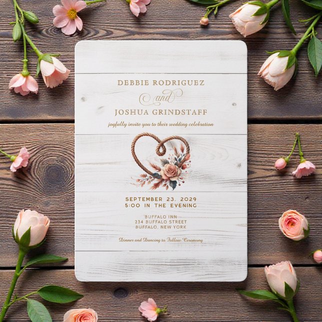 Western Rustic Barn Wedding Invitation  (Creator Uploaded)