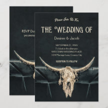 Western Rustic Beige Gray Country Bull Skull