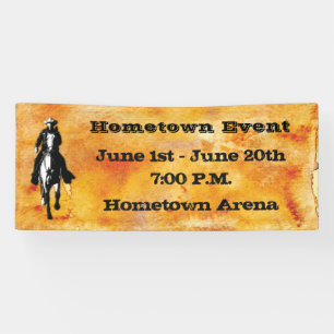 Western Rustic Cowboy Banner