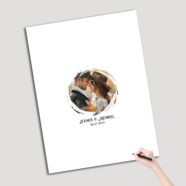 Western Rustic Photo Alternative Guest Book Foam Board (Creator Uploaded)