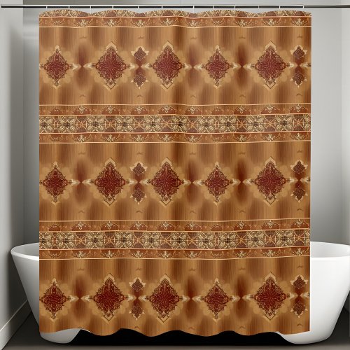 Western Rustic Shower Curtains Center Style