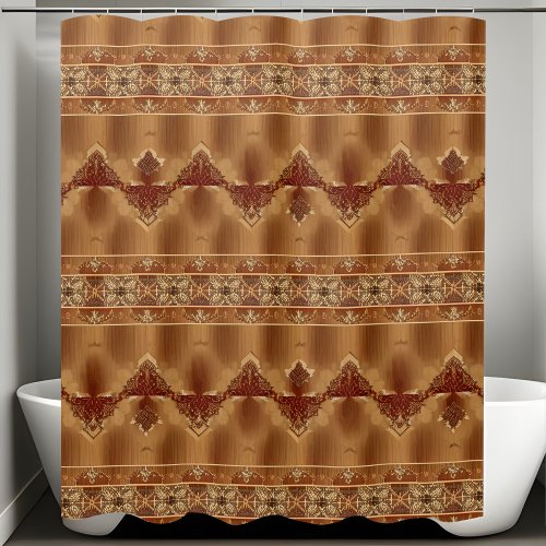 Western Rustic Shower Curtains Horizontal Style