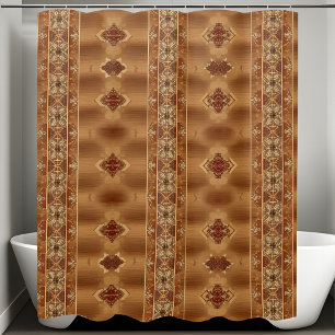Western Rustic Shower Curtains Vertical Style