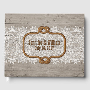 Western Rustic Theme Wedding Guest Book