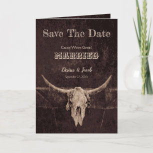 Western Rustic Wedding Vintage Save The Date Announcement