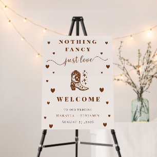 Western Rustic Wedding Welcome Sign