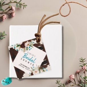 Western Rustic Wildflower Boho Thank You Favor Tags