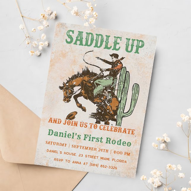 Western Saddle Up And Join Us For Birthday Invitation (Creator Uploaded)