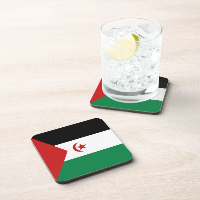 Western Sahara Flag Coaster (Right Side)