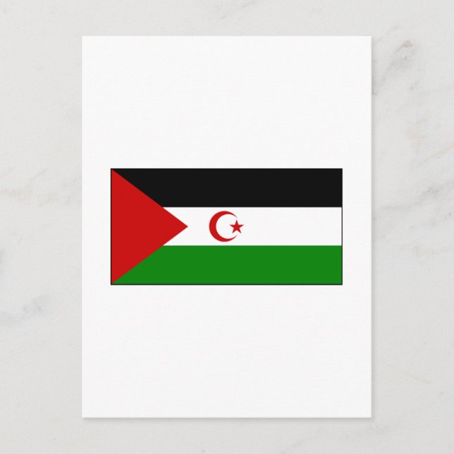Western Sahara FLAG International Postcard (Front)