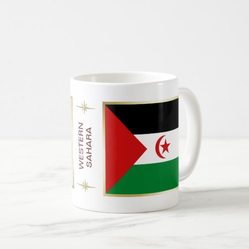 Western Sahara Flag  Map Mug