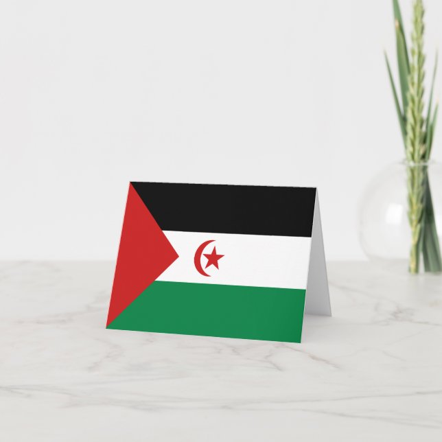 Western Sahara Flag Notecard (Front)