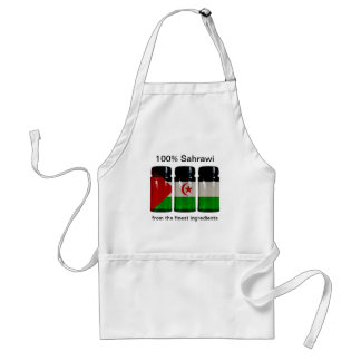 Western Sahara Flag Spice Jars Apron