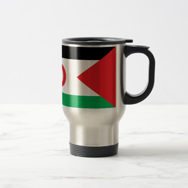 Western Sahara Flag Travel Mug (Right)