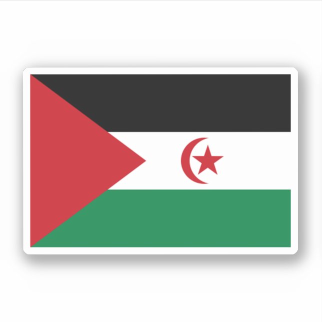 Western Sahara (SADR, Sahrawi) Sticker (Front)