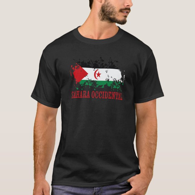 Western Saharia for Sahara Occidental and Western  T-Shirt (Front)