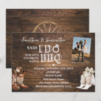 Western Said I do BBQ Elopement after Wedding