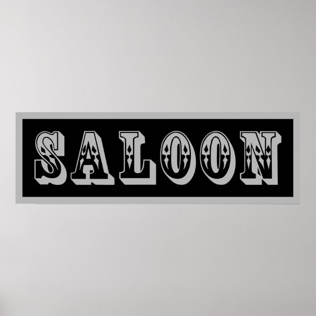 Western Saloon Sign (Front)