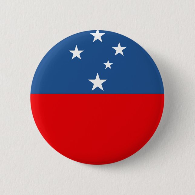 Western Samoa Flag Button (Front)