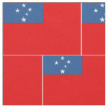 Western Samoa Flag Fabric