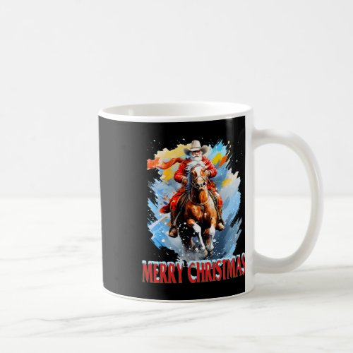 Western Santa Merry Christmas  Coffee Mug