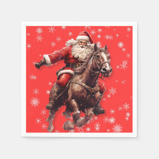 Western Santa Paper Napkins
