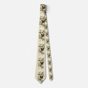 Western, Scarlet Tanagers Audubon Birds of America Neck Tie