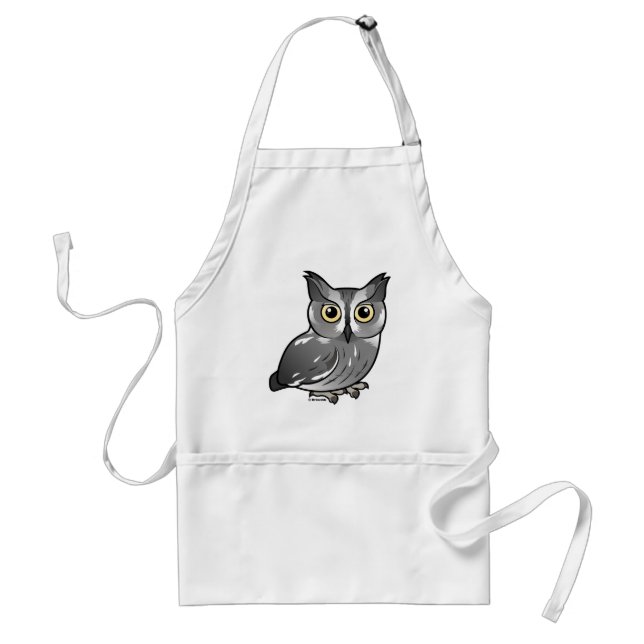 Western Screech Owl Adult Apron (Front)