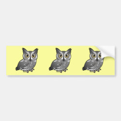 Western Screech Owl Bumper Sticker