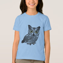 Western Screech Owl Girls' American Apparel Fine Jersey T-Shirt