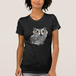 Western Screech Owl Women's American Apparel Fine Jersey Short Sleeve T-Shirt