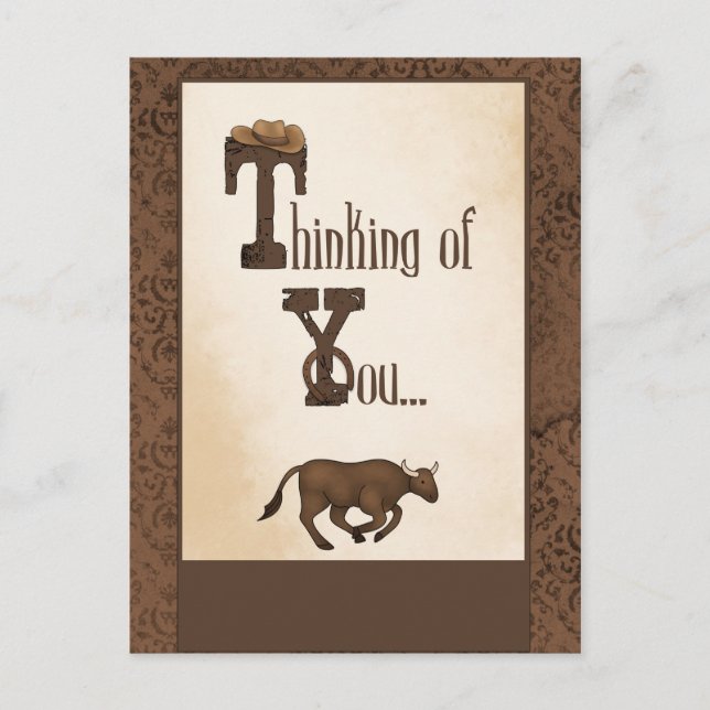 Western Sentimental Postcard (Front)