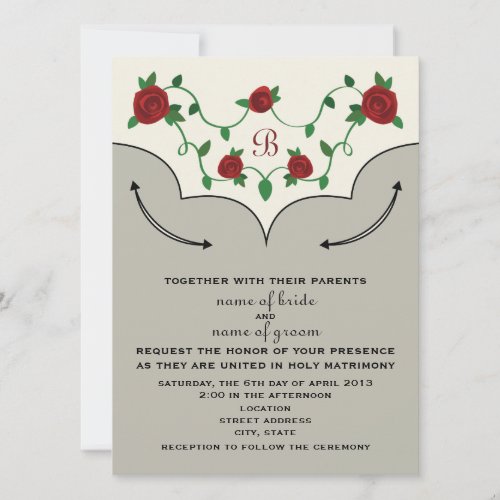 Western Shirt Wedding Invite