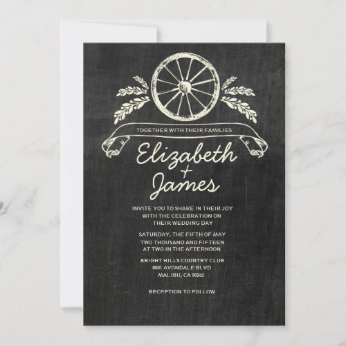Western Slate Wedding Invitations