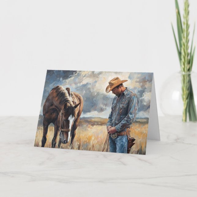 Western Solace in Love at Sunset Card (Front)