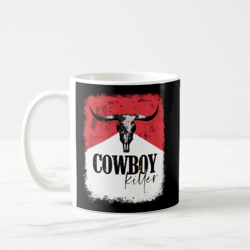 Western Southern Bull Skull Cowboy Killer Cowgirl  Coffee Mug