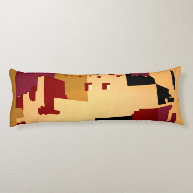 Western Southwest Pueblo WPA National Body Pillow (Back)