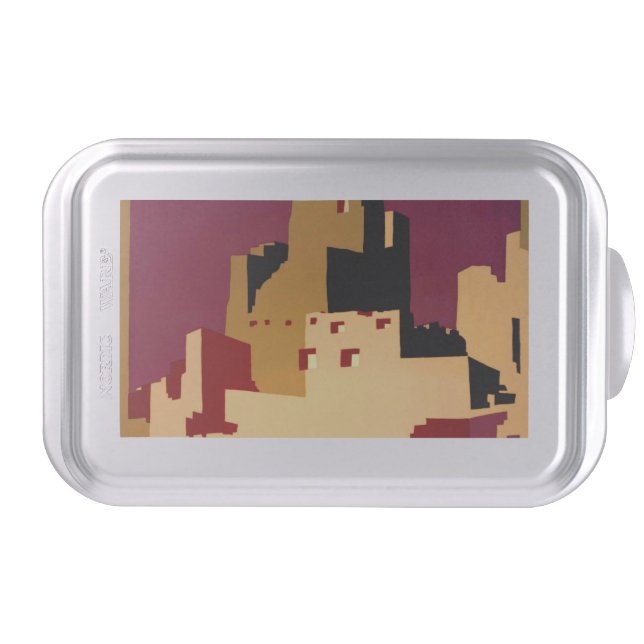 Western Southwest Pueblo WPA National Cake Pan (Front)