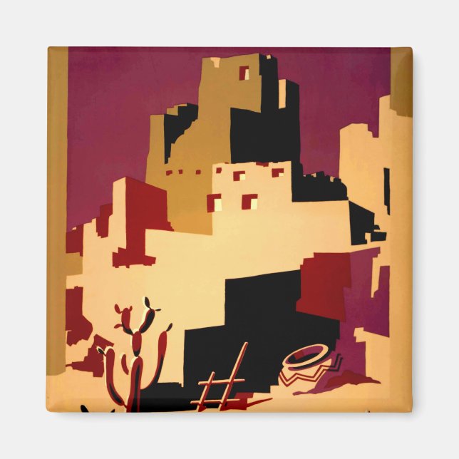 Western Southwest Pueblo WPA National Magnet (Front)