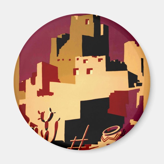 Western Southwest Pueblo WPA National Magnet (Front)