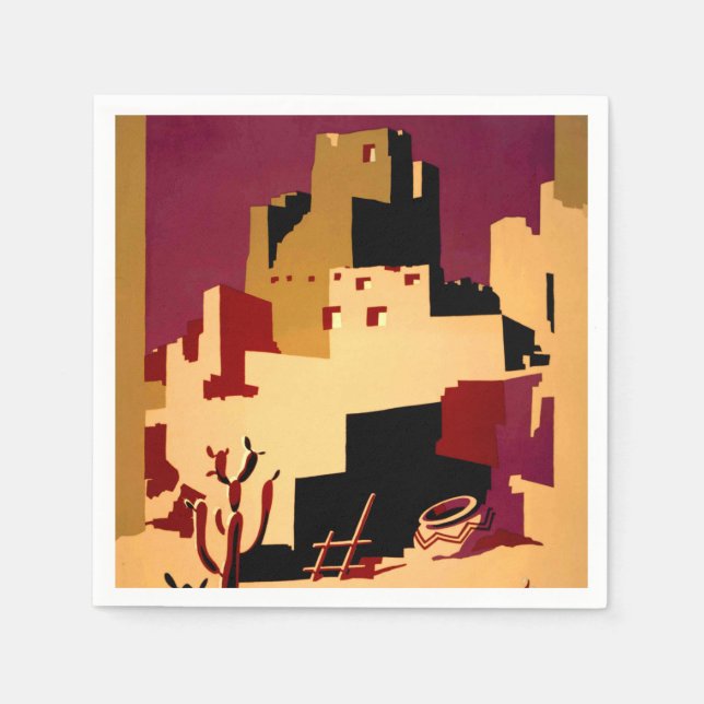 Western Southwest Pueblo WPA National Napkins (Front)