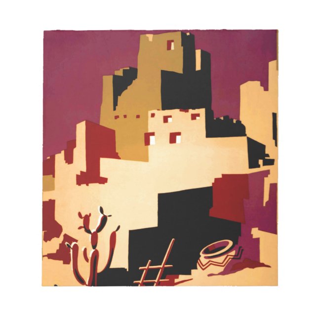 Western Southwest Pueblo WPA National Notepad (Front)