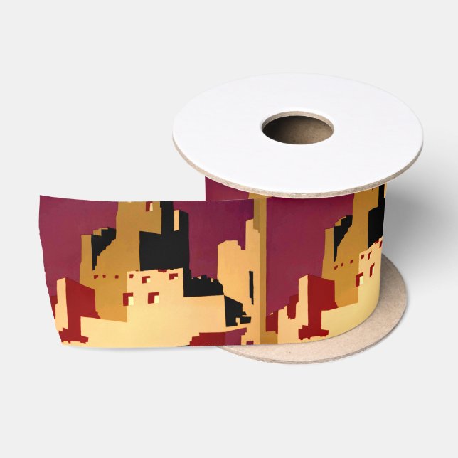 Western Southwest Pueblo WPA National Satin Ribbon (Spool)
