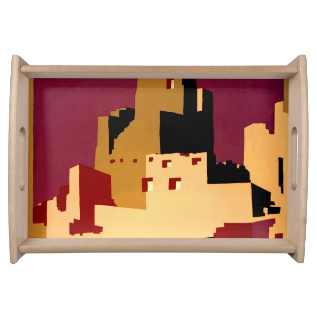 Western Southwest Pueblo WPA National Serving Tray (Front)