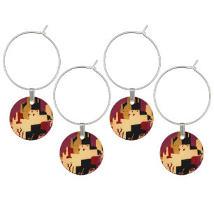 Western Southwest Pueblo WPA National Wine Glass Charm