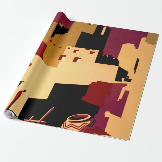 Western Southwest Pueblo WPA National Wrapping Paper (Unrolled)