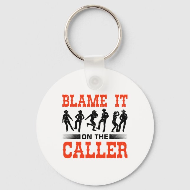 Western Square Dancing Design For A Square Dancer  Keychain (Front)